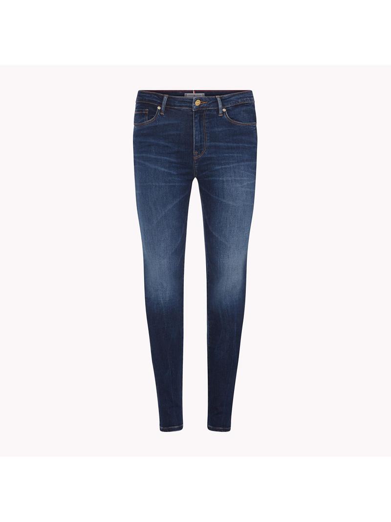 Női Tommy Hilfiger Mid Rise Jegging Fit Farmer Nadrág Sötétkék | HU 204JPQ